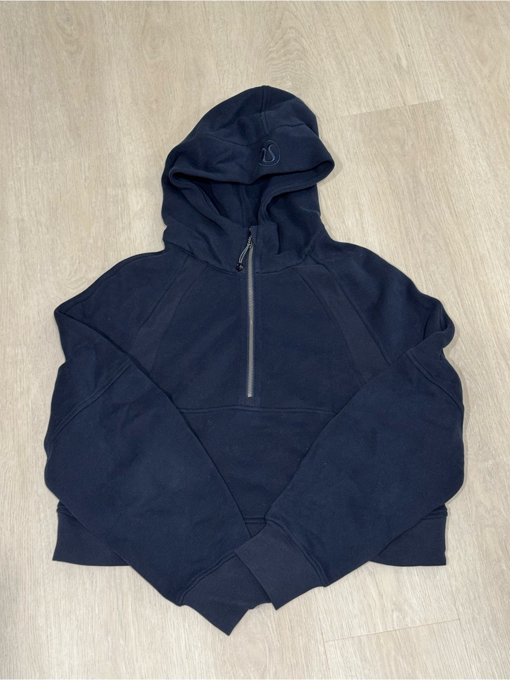 Lululemon Navy Scuba half zip hoodie size m/l